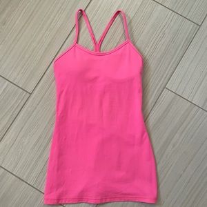 Lululemon size 2 hot pink Y tank